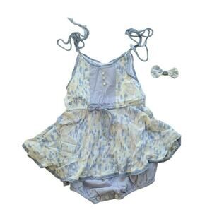 Crane Well Dressed Wolf Watercolor Skirted Romper
